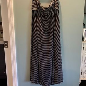 Lord & Taylor Striped Maxi Skirt